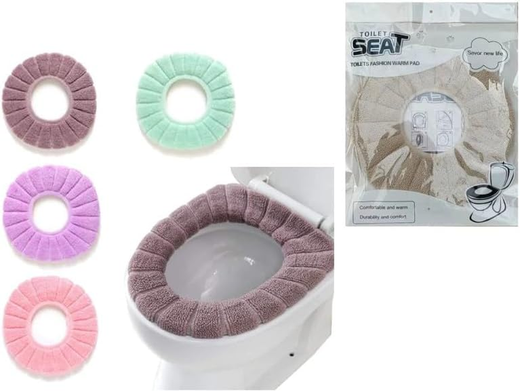 [2PCS] LYLAC Warm Toilet SEAT Cover ASST COLS