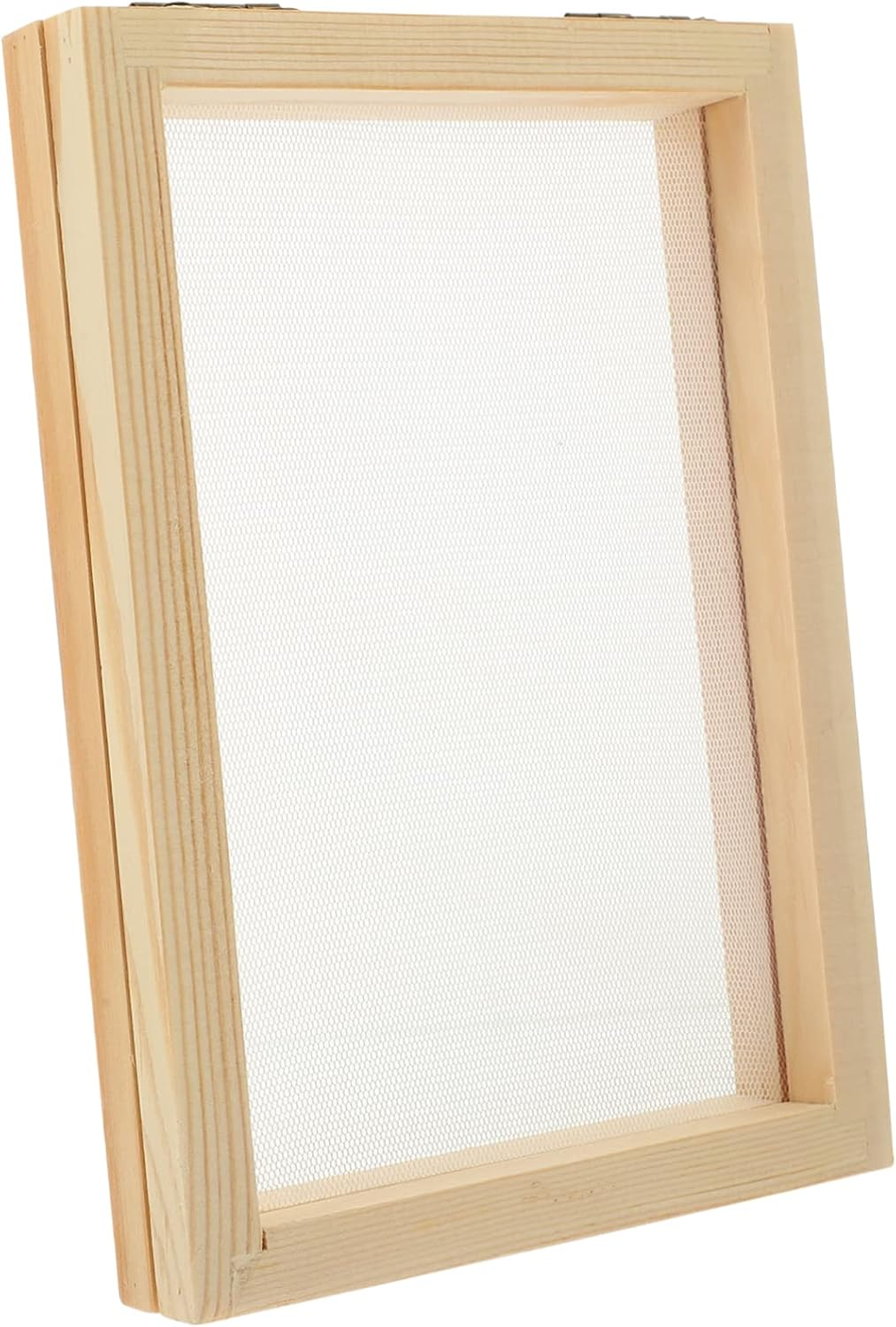 PLAFOPE Paper Frame Recycled Paper Screen Deckle with Mesh Making Tools Making Screen Kit Making Kit Mould and Deckle Crafts Supplies Micro-Wave Oven Wooden Child image number 1