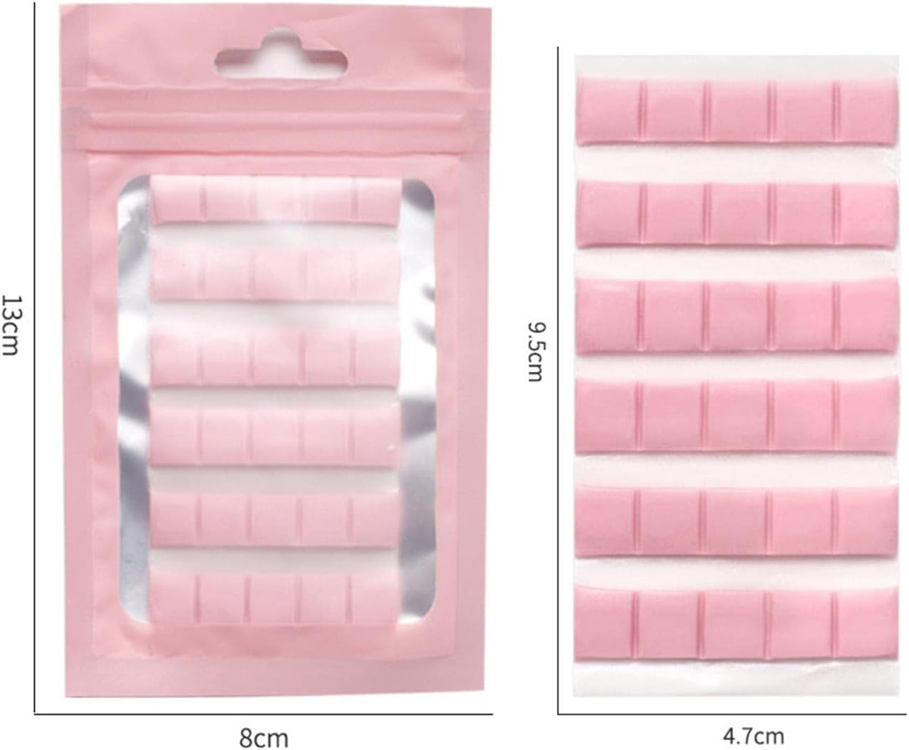 Perfk Nail Art Clay for DIY Projects at Home, Office, and Salon, White - Pink image number 3