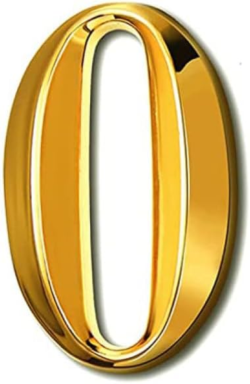 Mailbox Numbers 3 Inch Self-Adhesive Numbers Stickers Street Address Door House Numbers Signs for Apartment, Office, Residence, House Mailbox (Gold-2)