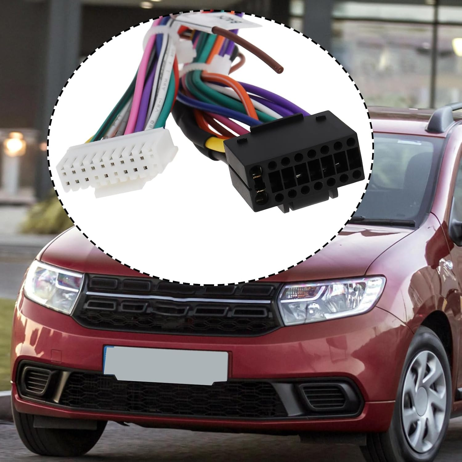 Car Stereo Harness Adapter Wire Connector Compatible with Reynolds Dacia 2017 image number 3