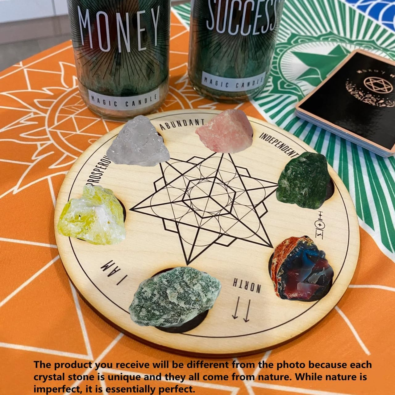 Anxiety Release Crystal Set - 6 Natural Stones for Calming Panic & Easing Overthinking - 2 image number 1