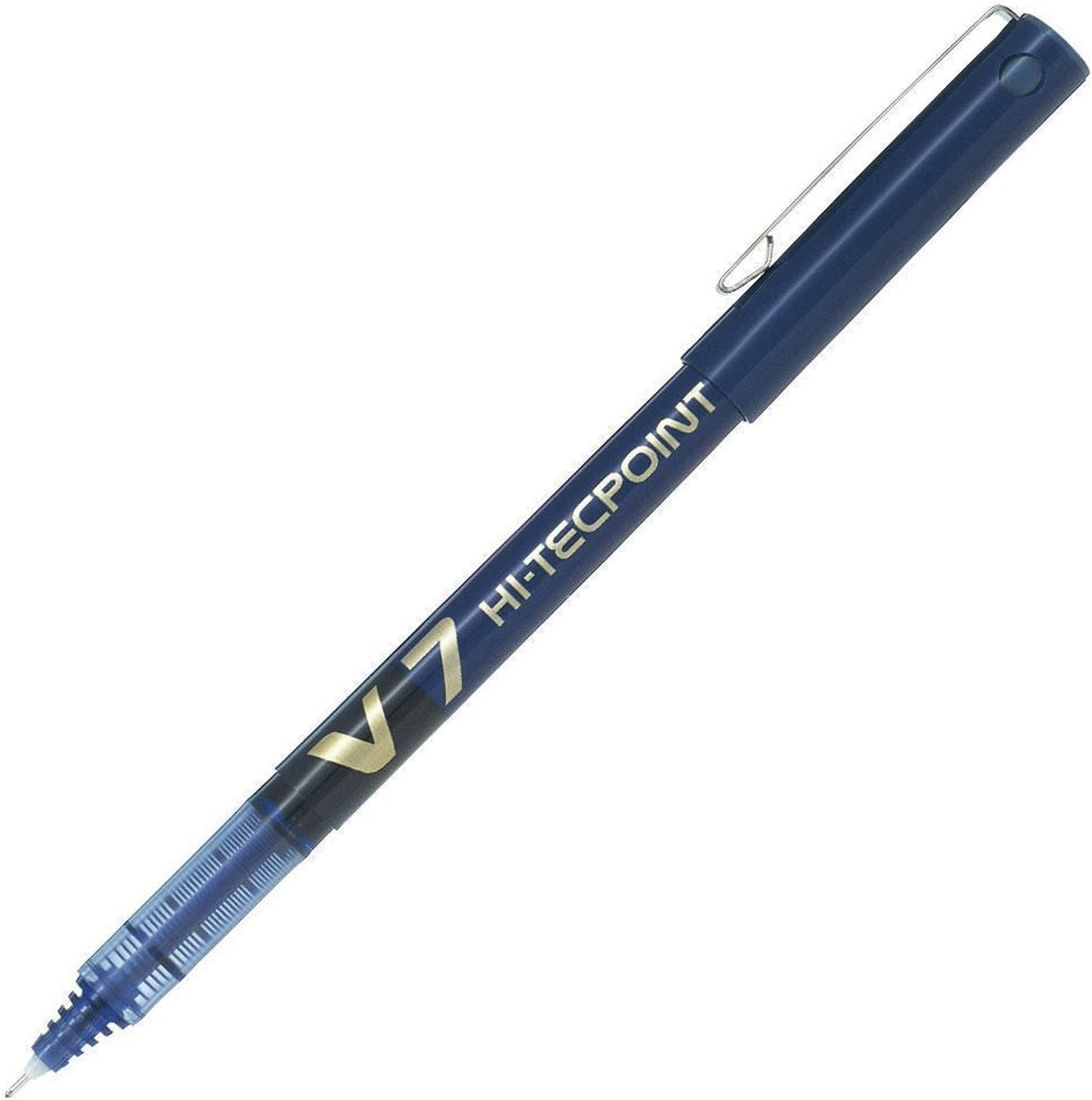 Pilot Hi-Tecpoint 0.7Mm Fine Rollerball Pen, Blue (BX V7-L) - Pack of 12 image number 5