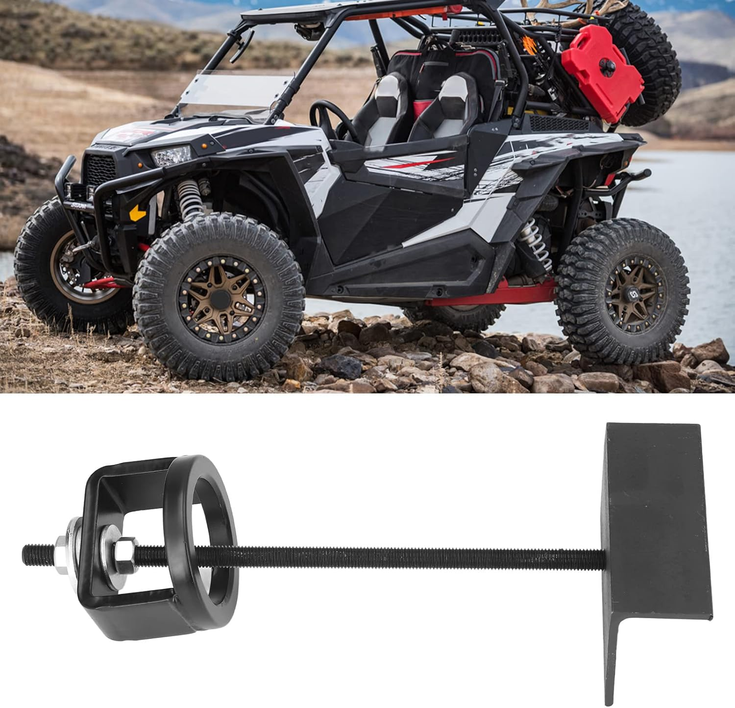 Naroote Clutch Tool, Clutch Spring Compressor Motorcycle Compression Tool Spring Compression Compressor Auto Repair for SXS ATV UTV Snowmobiles