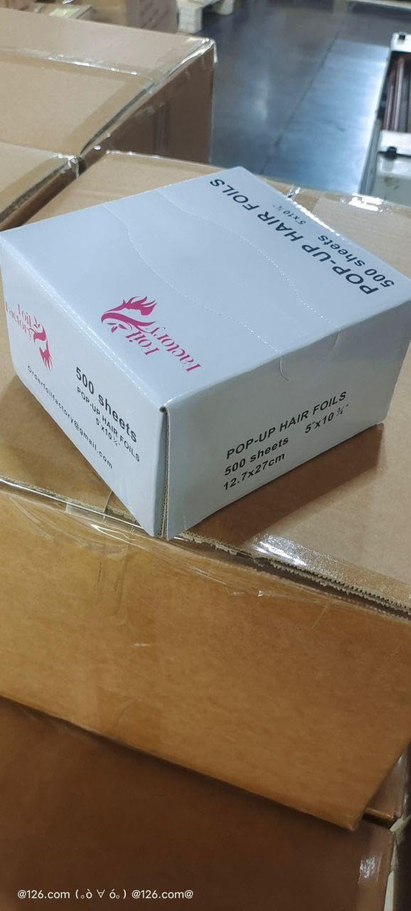 Foil Factory Hair Foil - Silver Embossed, Slip-Resistant, Pre-Cut, Pre-Folded, 500 Sheets - 150*273