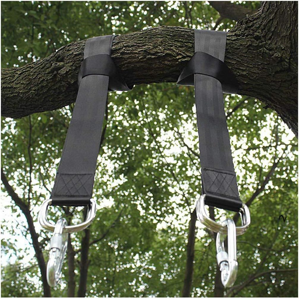 Tree Swing Straps, 2 PCS Hanging Kit 5Ft Straps Holds 2200 Lbs with 2 Safer Lock Snaps Perfect for Swing Seat, Plank, Hammock image number 6