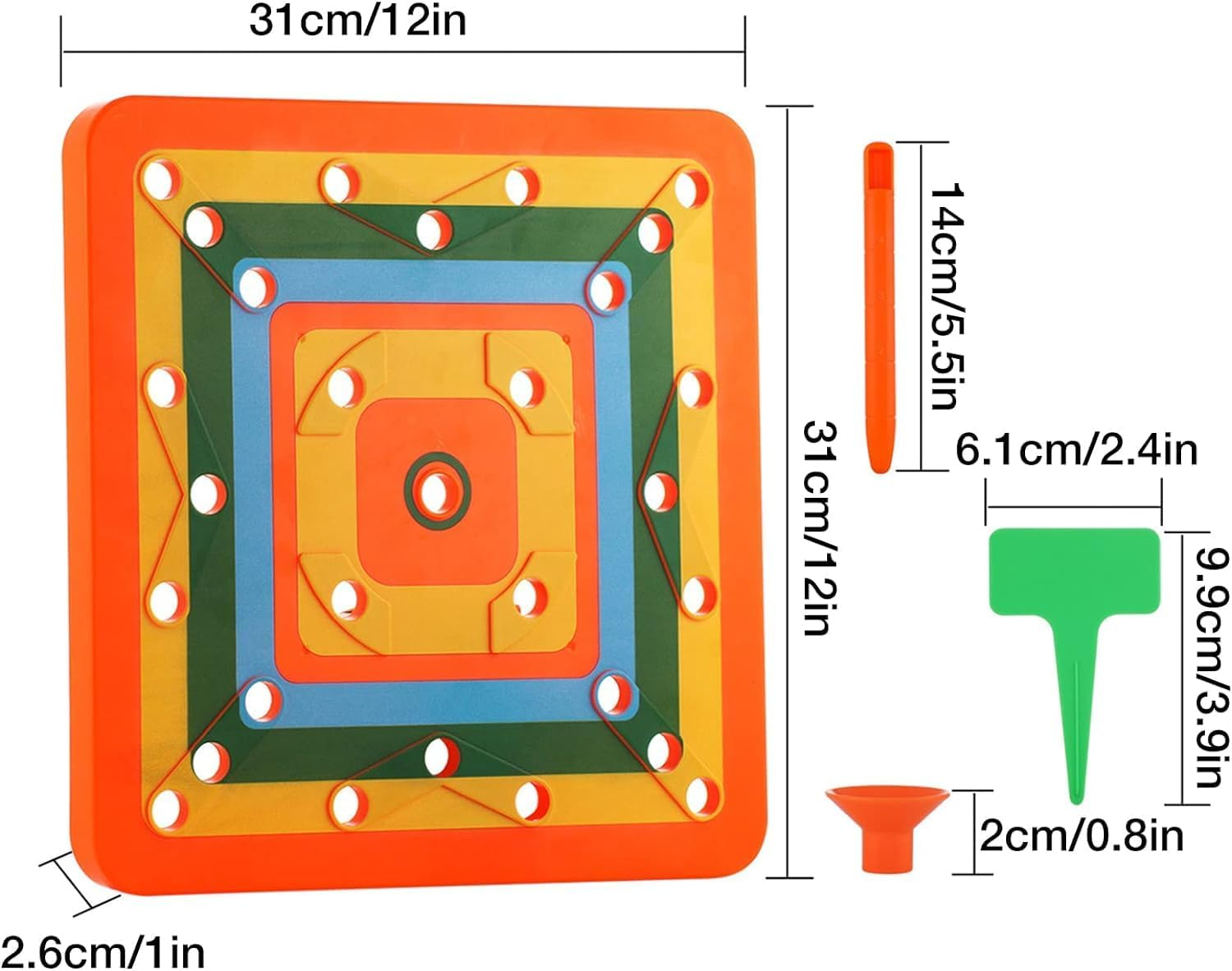 Square Foot Gardening Template | Portable ABS Square Template for Seeds Planting | Seed Sowing Tool Kit for Planting Vegetables and Fruits Gardening Supplies image number 5
