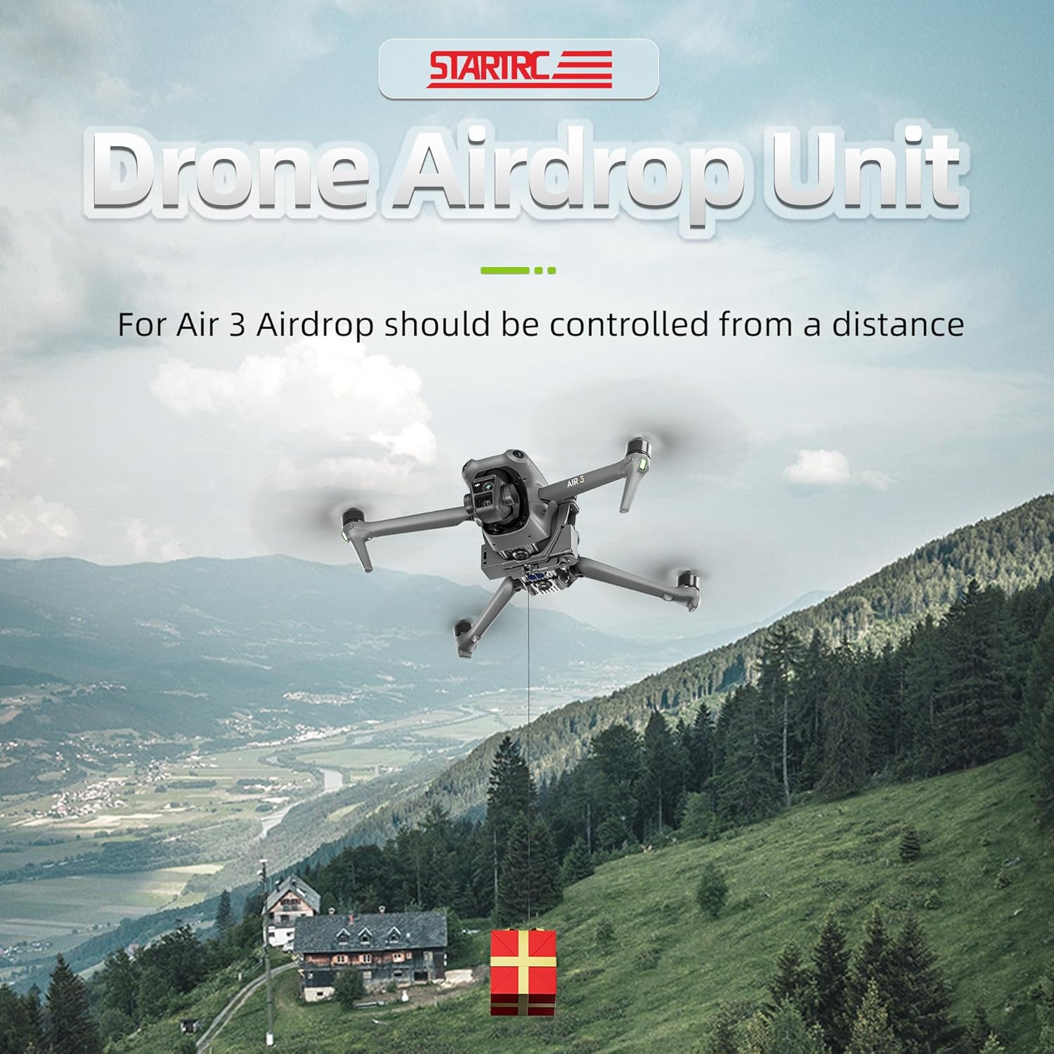 Drone Drop Release Airdrop Device for DJI AIR 3, Delivery Device Wedding Drone Bait Release Compatible with Gopro 3 image number 6