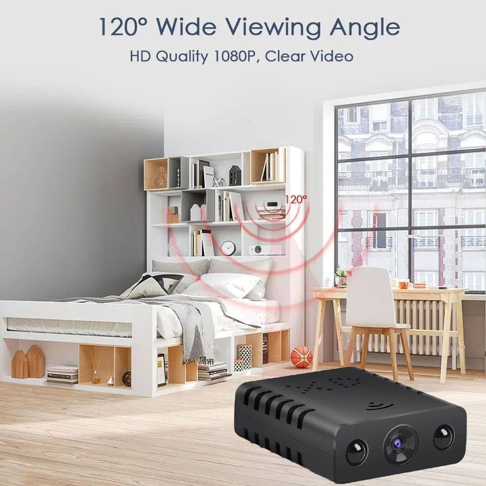 Mini Wifi Camera Wireless Hidden Cameras, HD1080P Night Vision, Nanny Cams Wireless with Cell Phone App and Sound, Suitable for Outdoor, Indoor, Pet Camera. image number 2