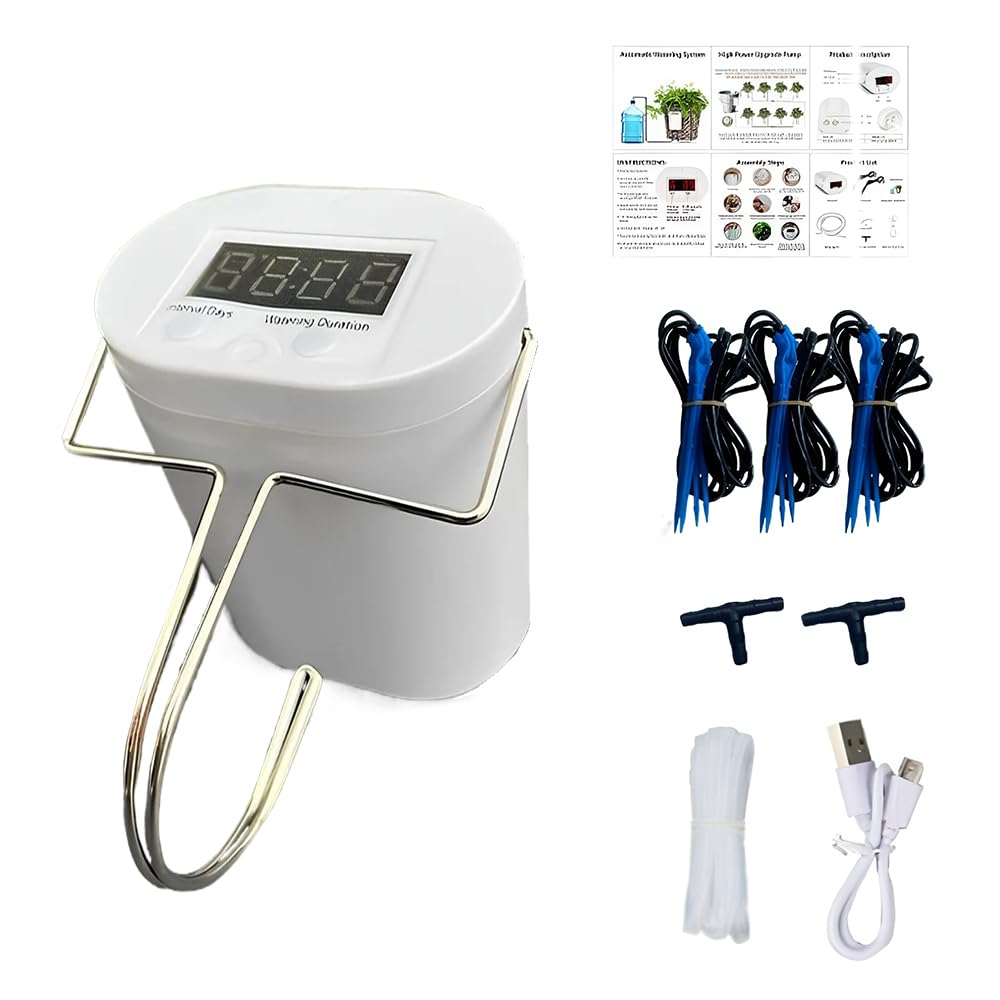 Intelligent Indoor Plant Drip Irrigation Tool,Automatic Watering Pump Controller,Automatic Watering Set,Self-Watering Devices Irrigation Kit,For Irrigation Garden Watering Lawn image number 3