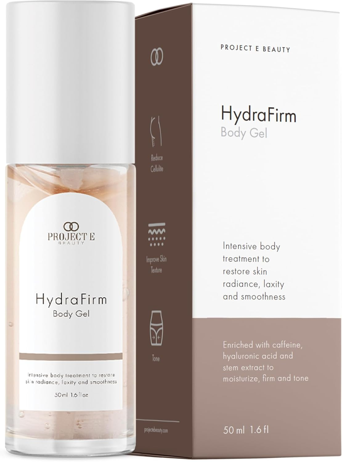 Hydrafirm Body Gel by Project E Beauty | Firming and Sculpting | Reduce Cellulite | Body Shaping & Contouring | Tightens & Firms | Body Serum | Loose and Sagging Skin | 50Ml image number 6