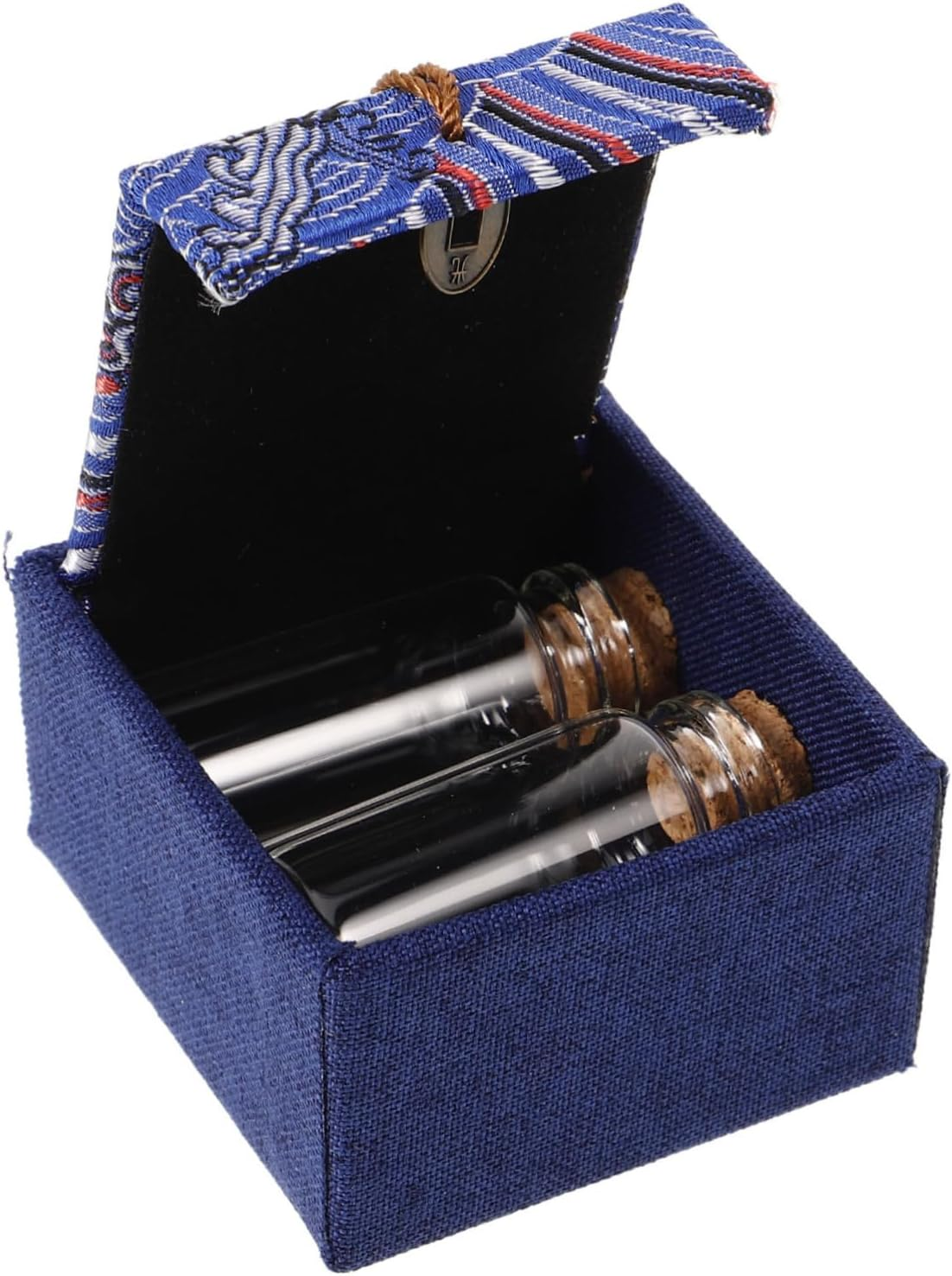 Baby Keepsake Box Fetal Hair and Umbilical Cord Storage 2 Lanugo and Baby Tooth Bottles Red Diy Preservation Set for Newborn Memory