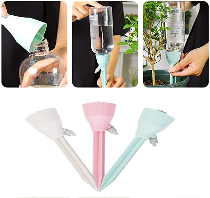 Self Plant Watering Spikes, Auto Bottle Drippers Irrigation Devices, Vacation Automatic Plants Water System with Adjustable Waterer Slow Release Control Valve Switch Design for House, Garden image number 5