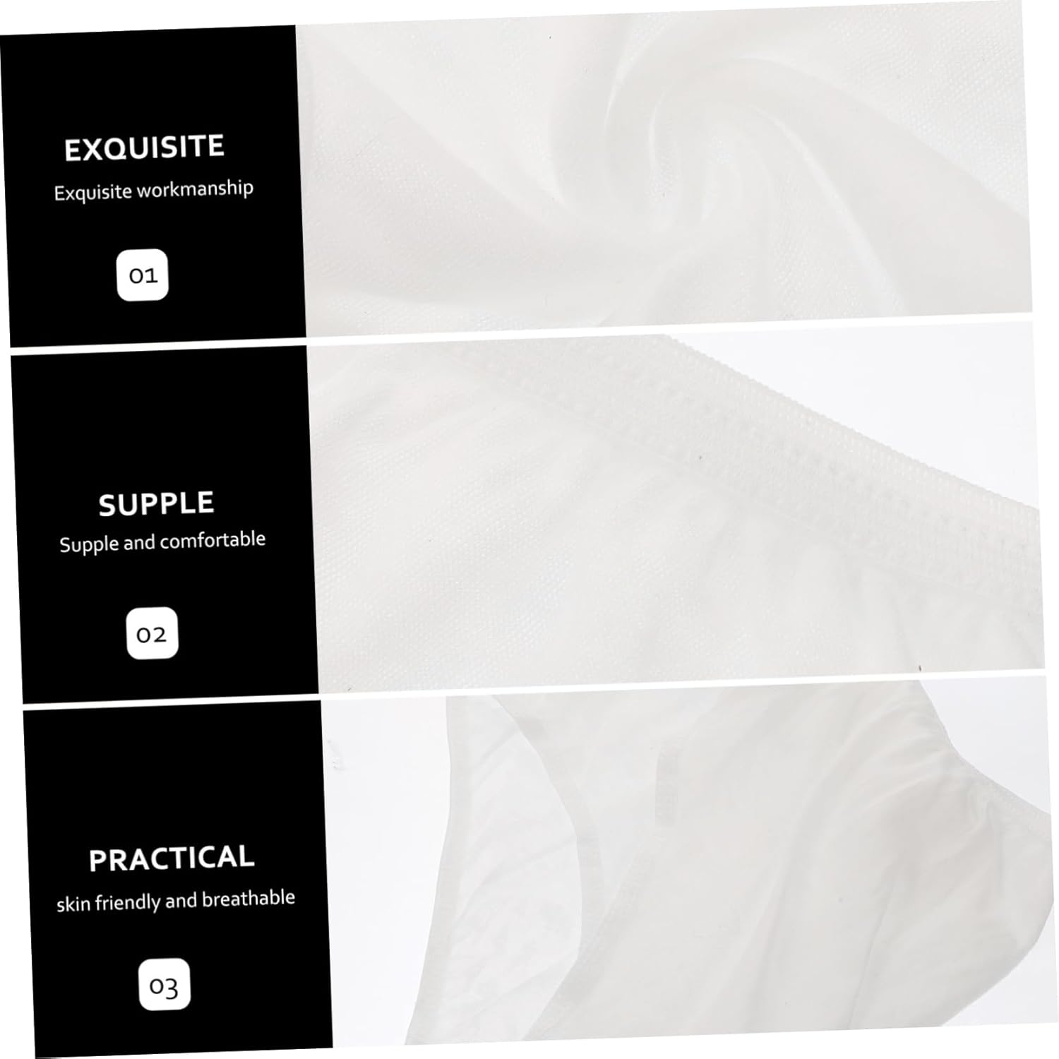 4Pcs Disposable Maternity Underwear XXL Comfortable Postpartum Confinement Underpants White Breathable Portable Elastic Waist for Women image number 2