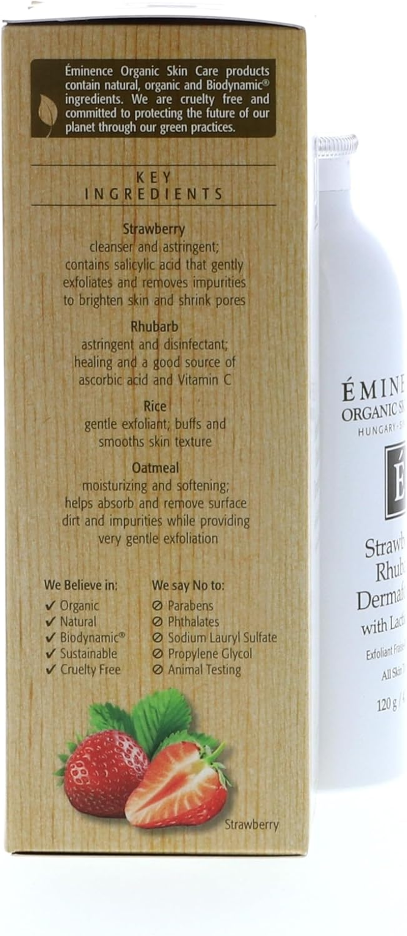 Eminence Organic Skincare Strawberry Rhubarb Dermafoliant, 4.2 Ounce image number 1