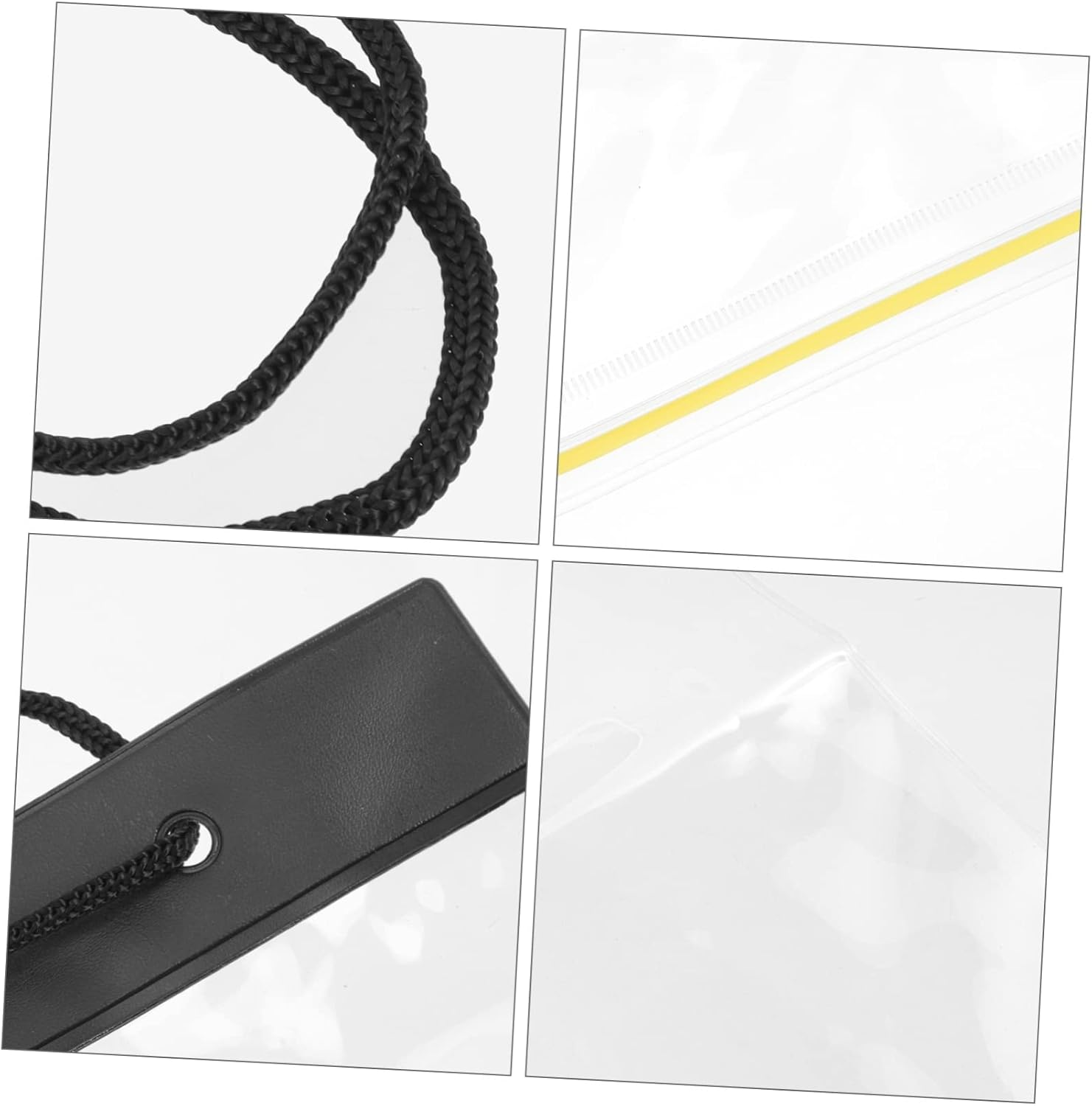 DIYEAH Waterproof Map Case File Document Bag PVC Drawstring Pouch Foldable Travel Organizer for Outdoor Training School Office Use image number 5