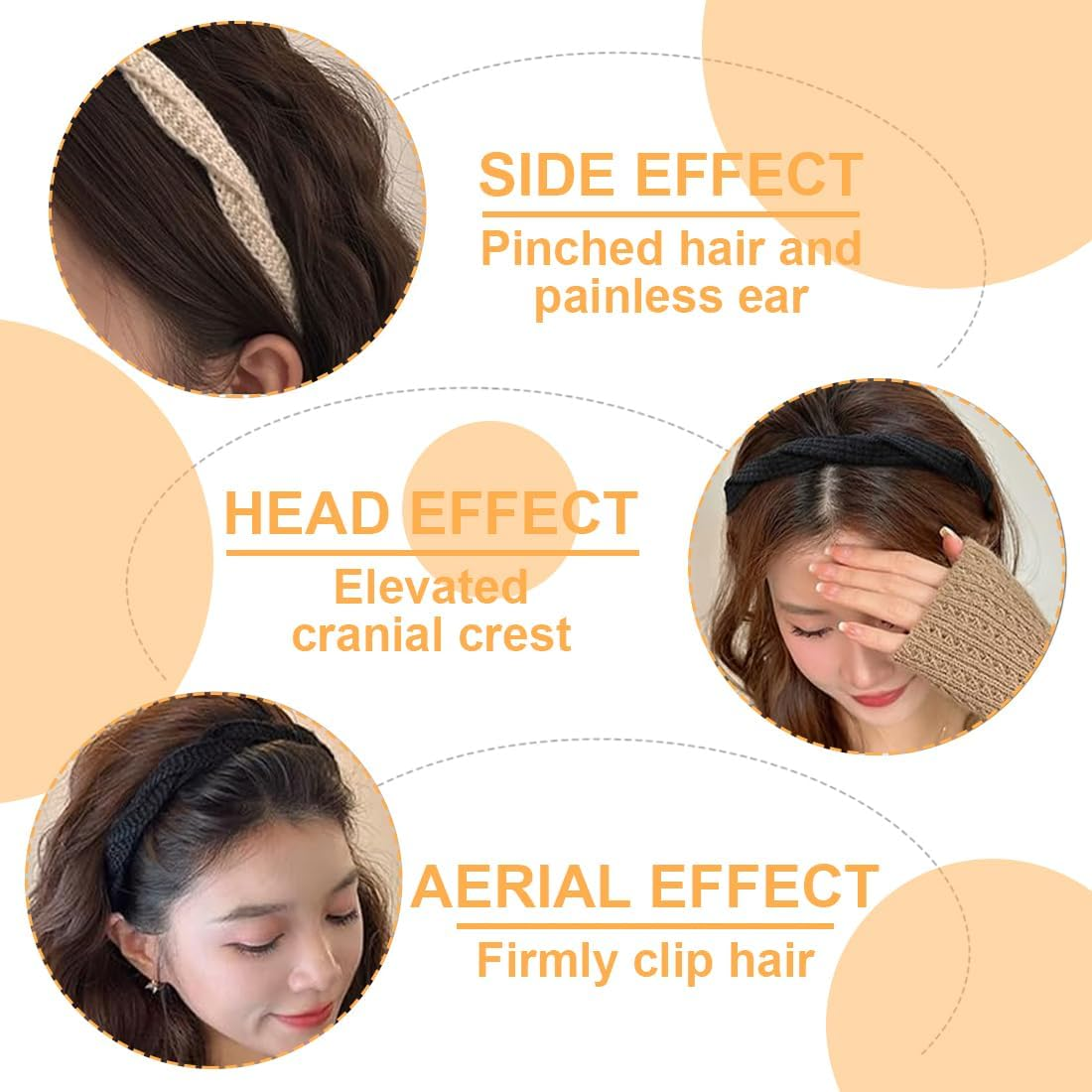 UEAVOID Pack of 2 Women'S Braided Headbands with Teeth Vintage Fashion Hair Accessories for Women Girls (2 Colours) image number 4