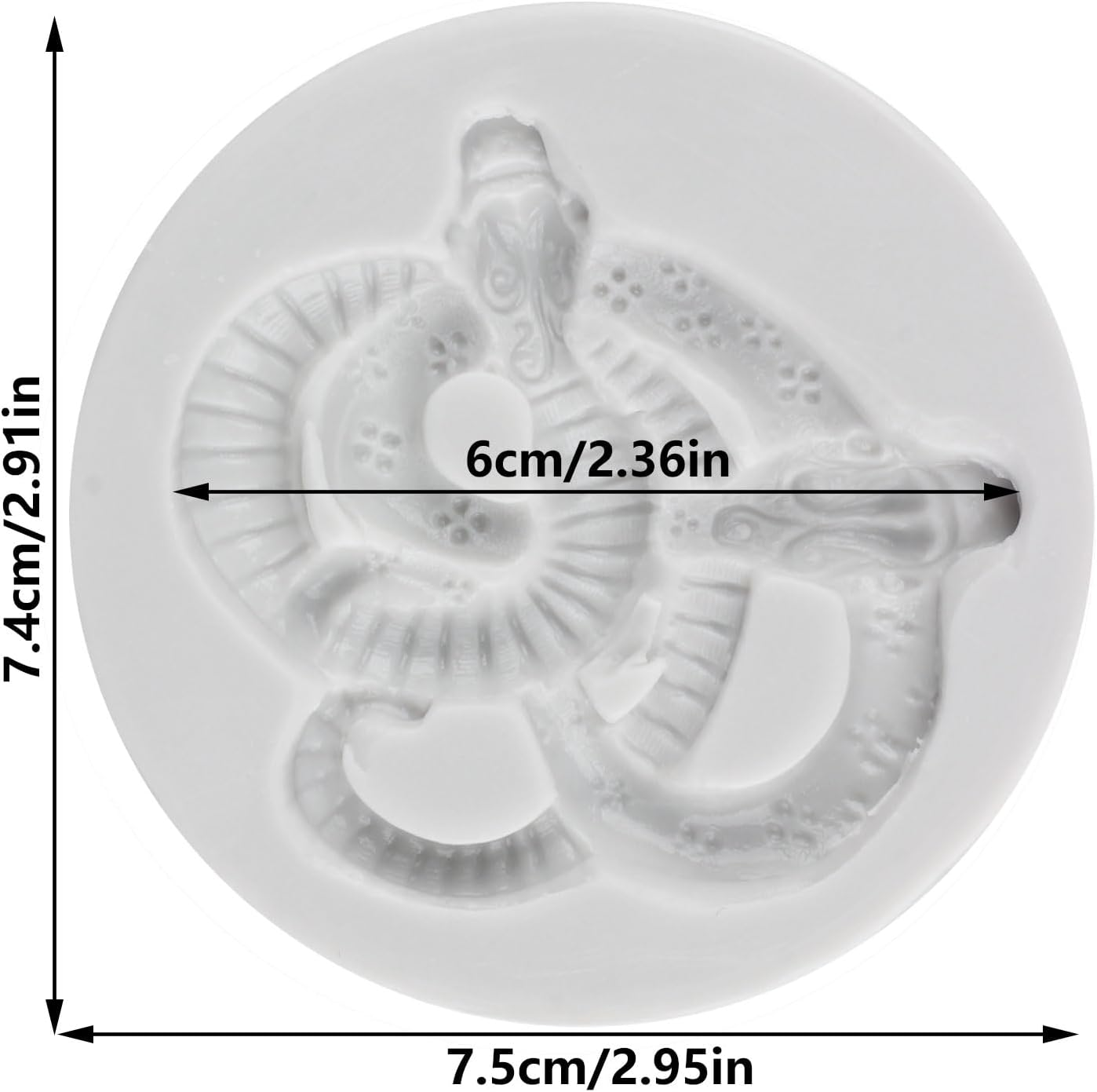 Snake Silicone Fondant Moulds Snake Chocolate Baking Mould Reptile Animal Mould for Sugarcraft Cake Decorating Cupcake Topper Rubber Paste Candy Polymer Clay image number 6
