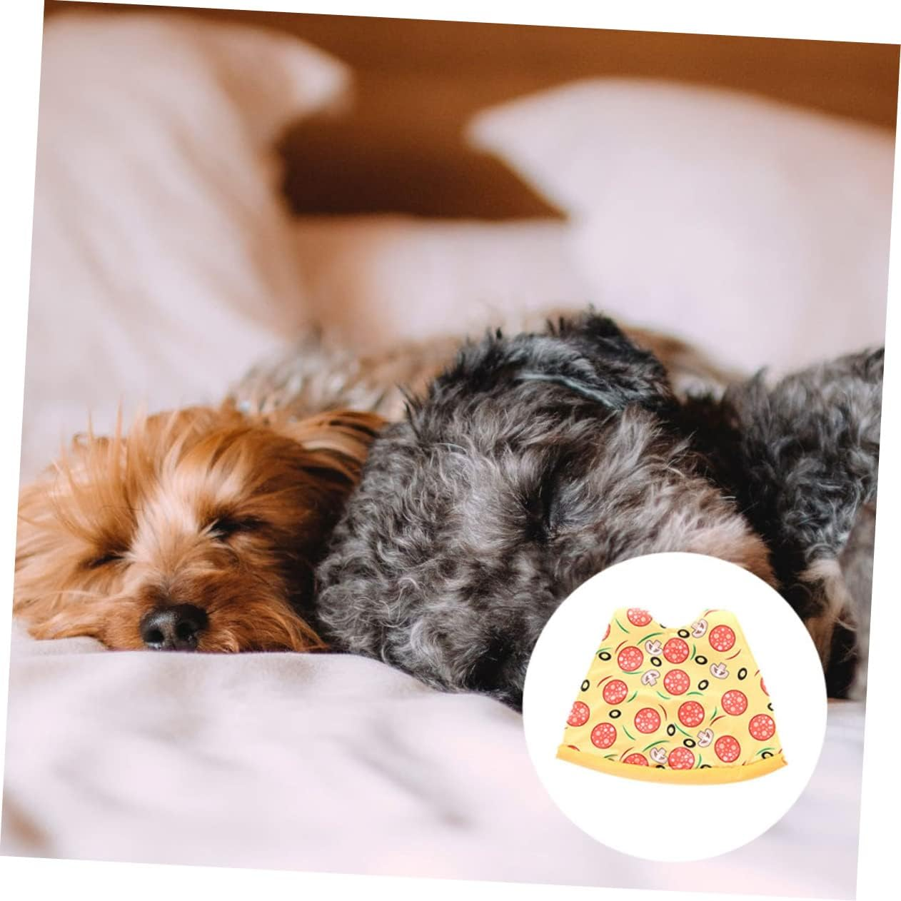 Hohopeti Halloween Pet Costume Pizza Dog Cloak Creative Christmas Pet Clothes Warm Garment Outfits for Dogs for Festive Occasions image number 3