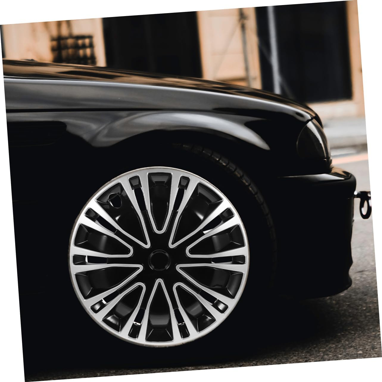 Mikinona 2Pcs Automotive Wheel Hub Covers Hubcaps Car Rim Covers Decorative Car Interior Accessories image number 4