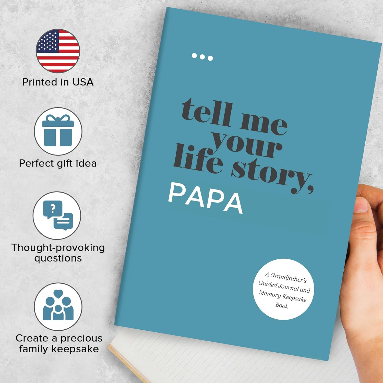 Tell Me Your Life Story, Papa: a Grandfather&rsquo;S Guided Journal and Memory Keepsake Book image number 5