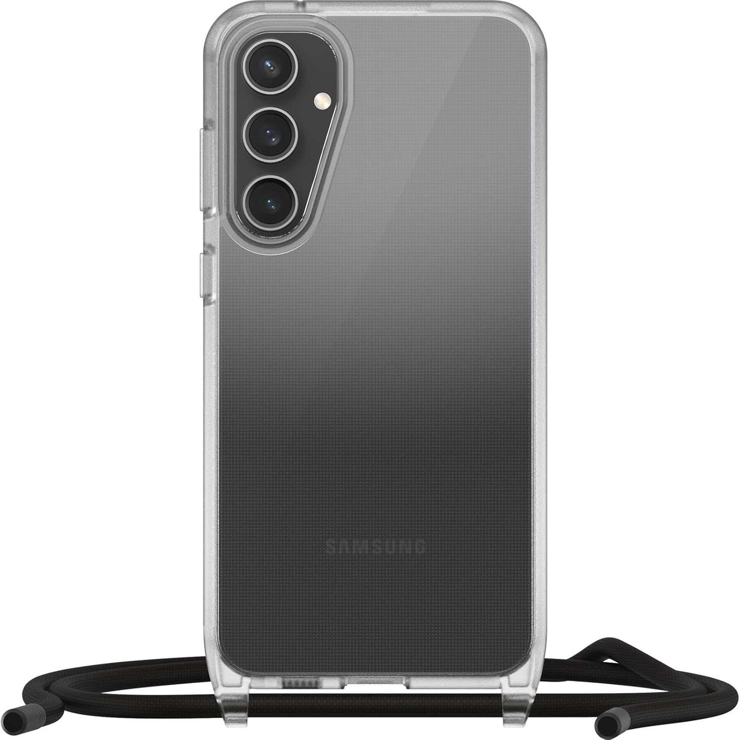 Otterbox React Necklace Case for Samsung Galaxy S23 FE, Ultra-Slim, Protective Case with Adjustable and Detachable Necklace Strap, Tested to Military Standard, Clear - Clear image number 3