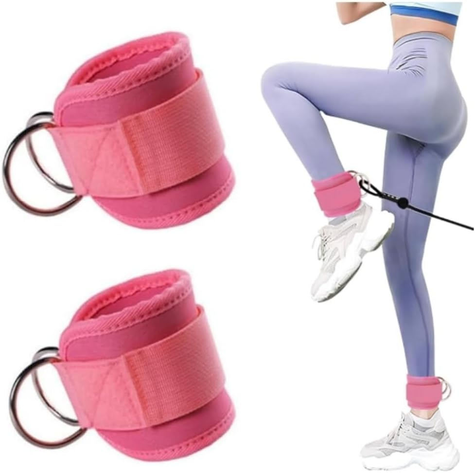 Goxfaca 1Pair Ankle Strap for Cable Machines and Resistance Bands,Gym Glute Workouts Leg Extensions Work Out Cuff Attachment for Home Hip Abductors Booty Workouts image number 5