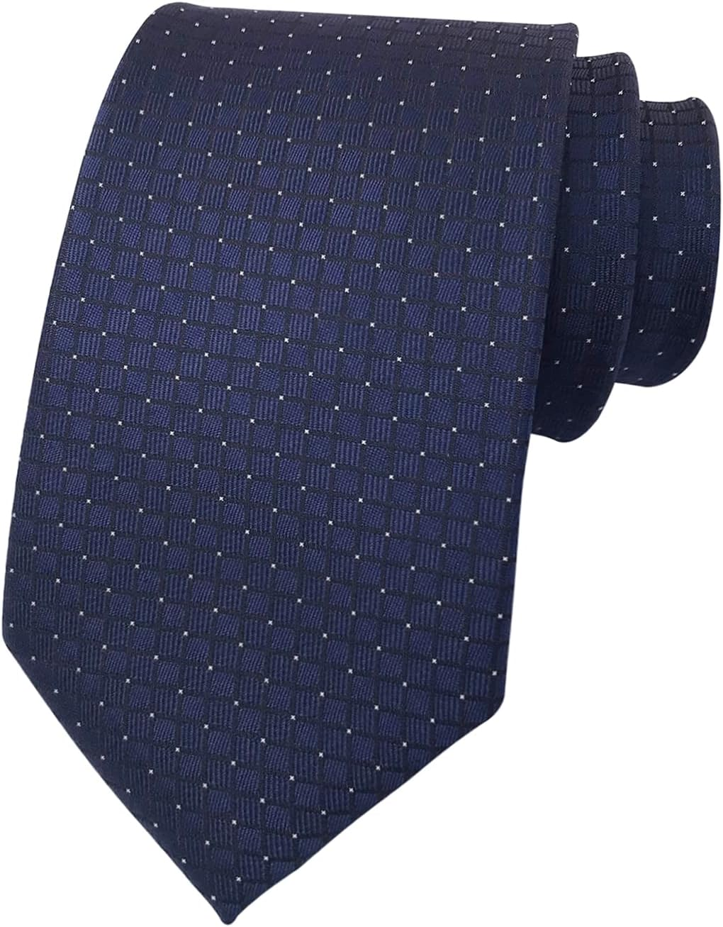 Elfeves Men Modern Tartan Formal Ties Checks Plaid Gingham Pattern Woven Necktie image number 4