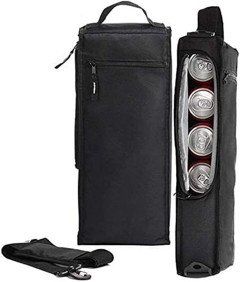 Golf Cooler Bag Holds 6 Cans or 2 Wine Bottles - Insulated Leakproof Soft Sided Beer Sleeve | Golf Accessories for Men | Portable Cooler for Golfcart, Bag & on Course image number 2