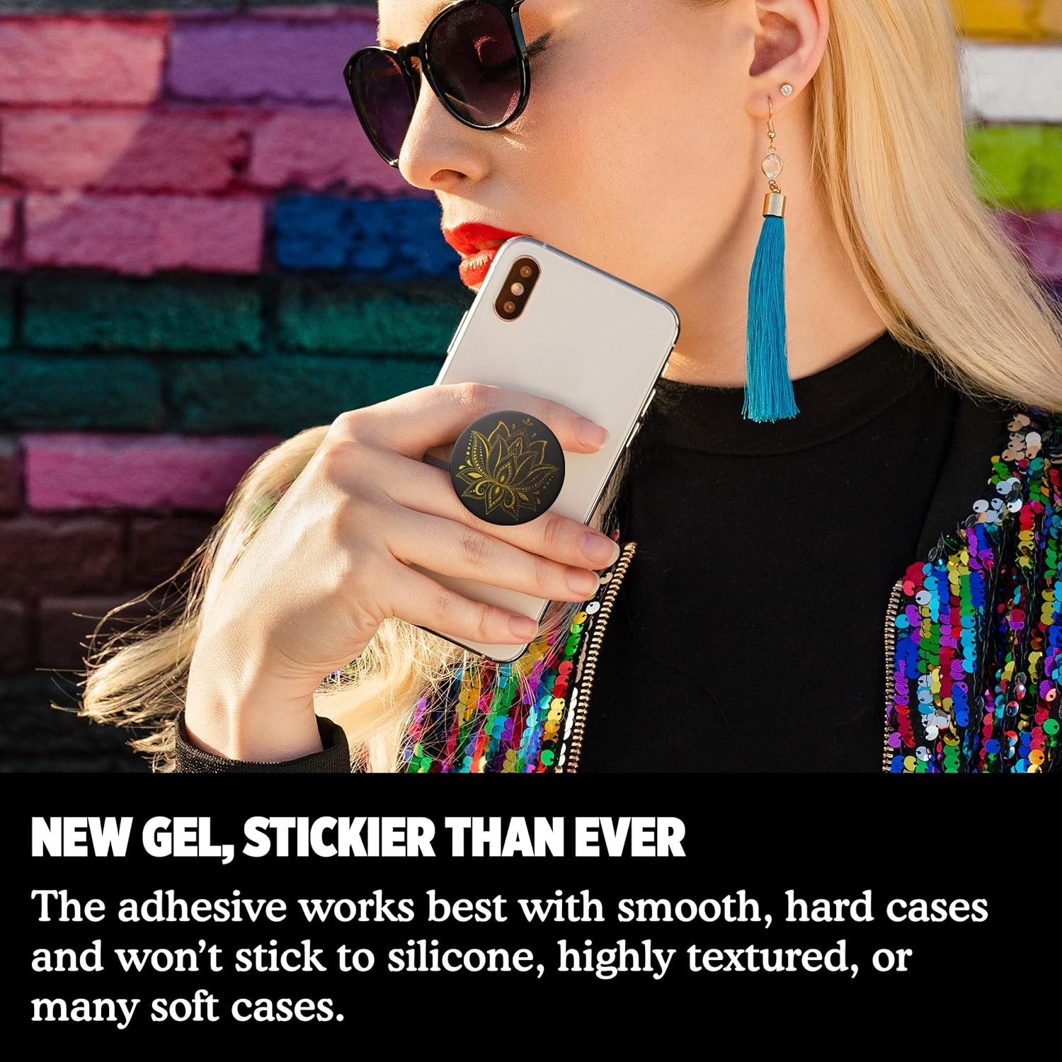 Popsockets Popgrip: Swappable Grip for Phones & Tablets - Golden Prana