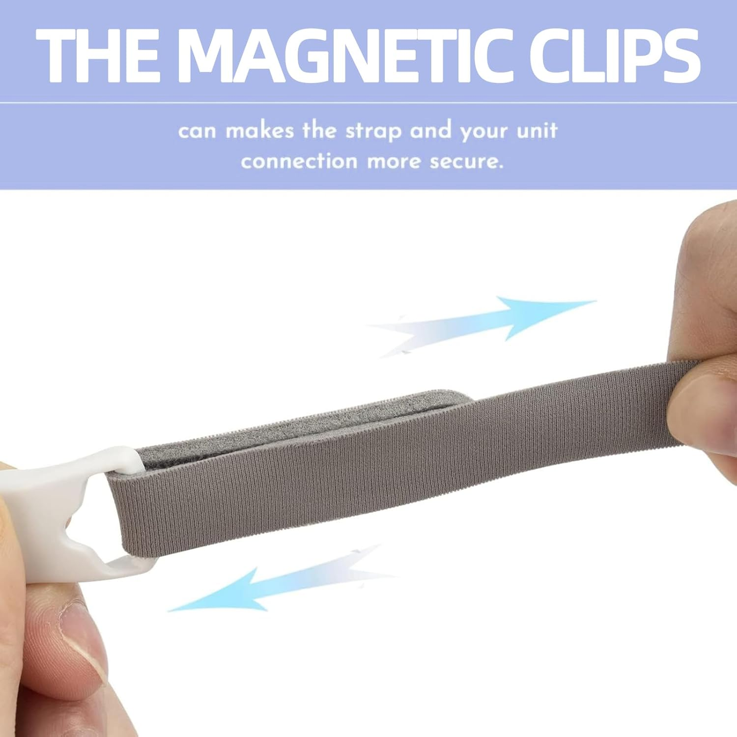 N20 Headgear Replacement Compatible with Resmed Airfit/Airtouch N20 Nasal Mask Headgear, Comfortable N20 Head Strap with 1 Pair Magnetic Clips - Large image number 2