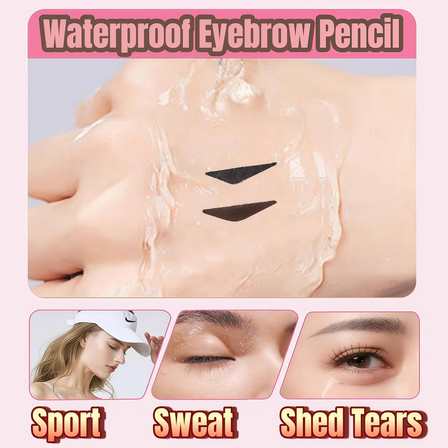 2 Pack Gel Eyeliner Pencil Set with 2025 Foldable Wing Stamp, Waterproof & Smudge-Proof Eyeliner Tool, Easy Winged Liner Pen for Beginners, Long-Lasting Eye Makeup (Black) image number 4