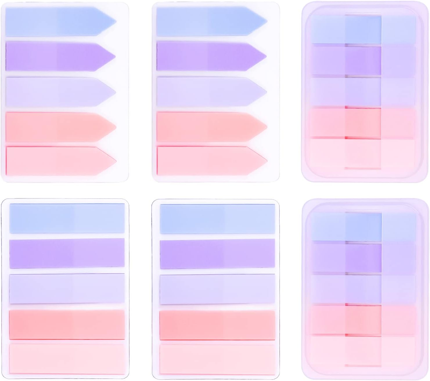 AIEX 600Pcs Index Tabs Flags, Self-Adhesive Sticky Tabs Page Tabs Writable Book Markers Page Flags for Reading Index, File Folders, Book Notes - Easy to Remove (Morandi Color)