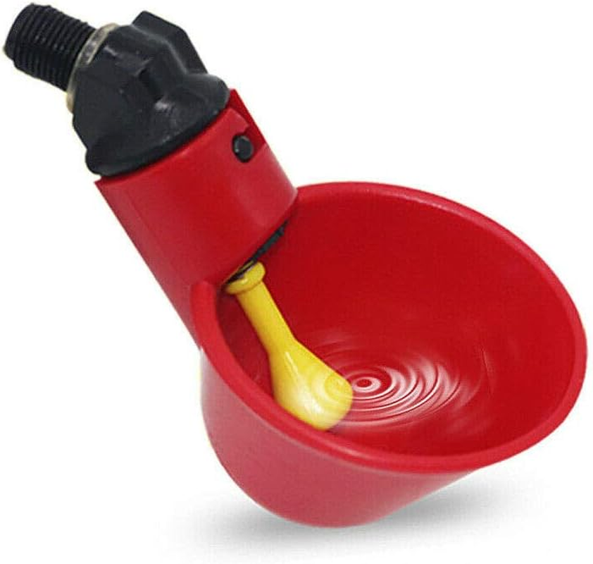 Automatic Cups Water Feeder Drinker Chicken Waterer Poultry Chook Bird (5PCS) - 1Pcs image number 6