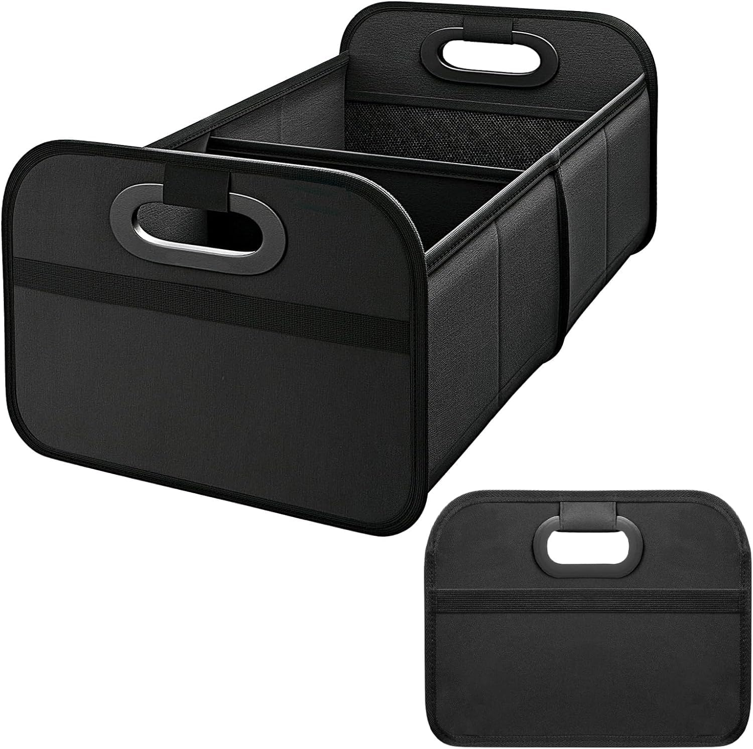 H&C&X 2025Trunk Organizer for Car, Portable Car Boot Tidy Foldable Waterproof Auto Storage Bag Cargo Trunk Groceries Organizer, Auto Accessories Universal for Suv/Truck/Van/Sedan (Black)