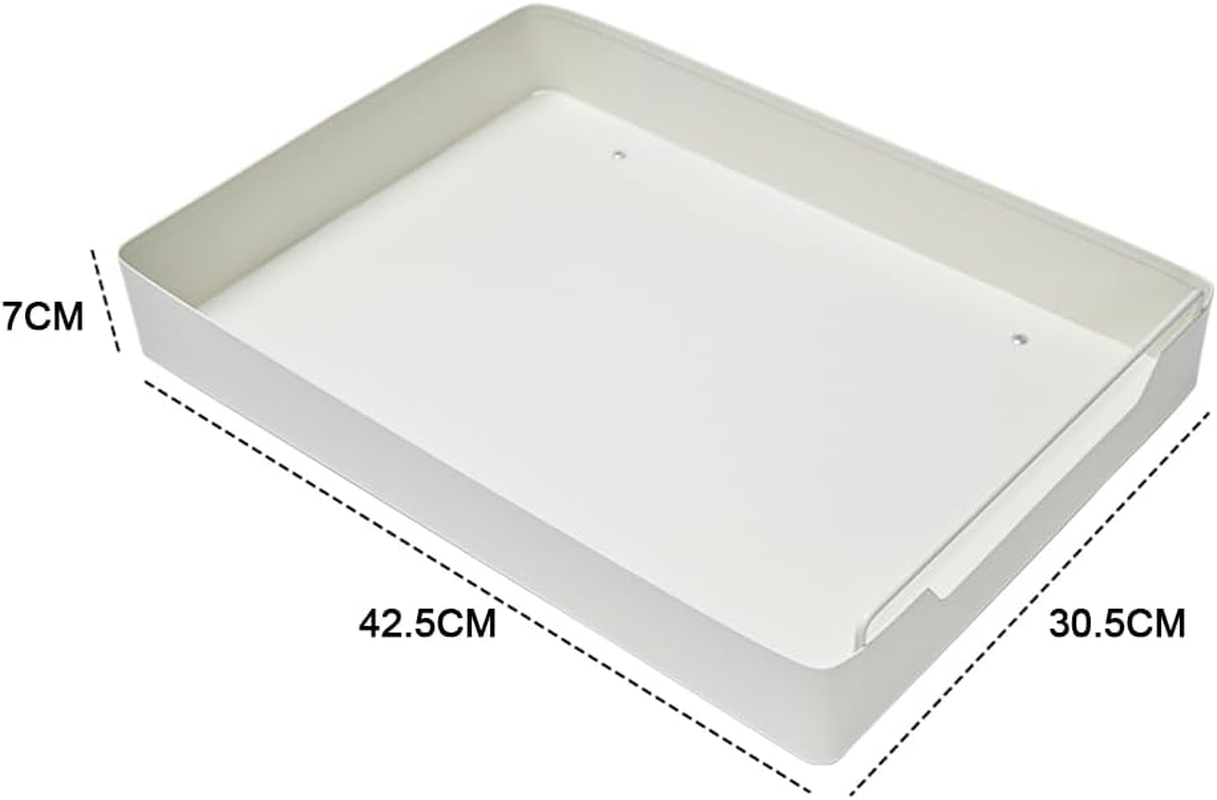 ALSTON 2PCS Sliding Storage Shelf Organizer Cabinet Basket Pull Out Metal Drawer Adhensive Nano Film No Drill for Kitchen Pantry Bathroom Max Load 27KG, Pack of 2 image number 2