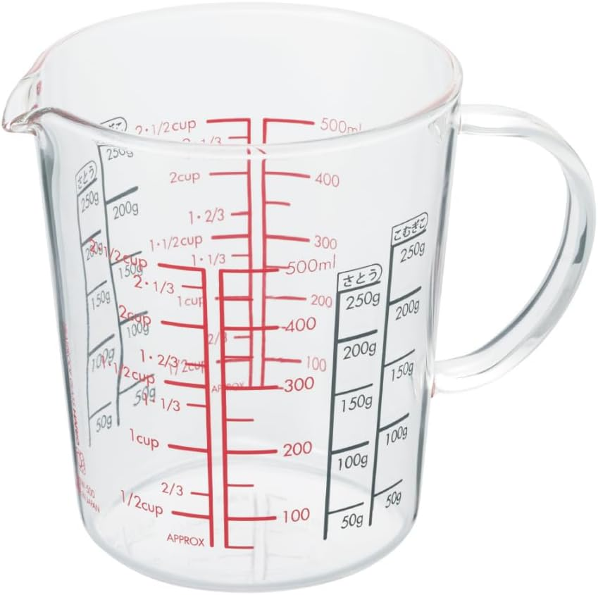 Hario Heatproof Glass Measuring Cup, 500Ml image number 4