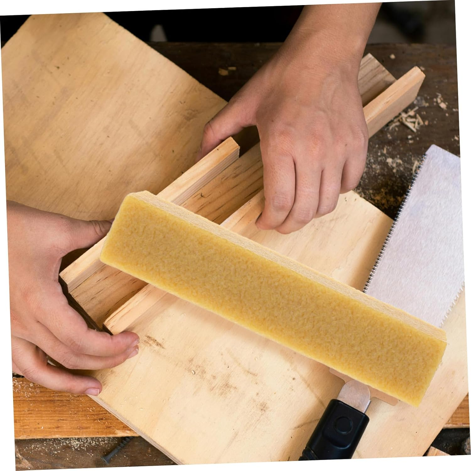 DOITOOL Sanding Belt Cleaner Stick Rubber Cleaning Block 200X40X40Mm for Sanding Discs and Automotive Sandpaper Woodworking Tool Debris Removal Suitable for Workshop Use image number 1