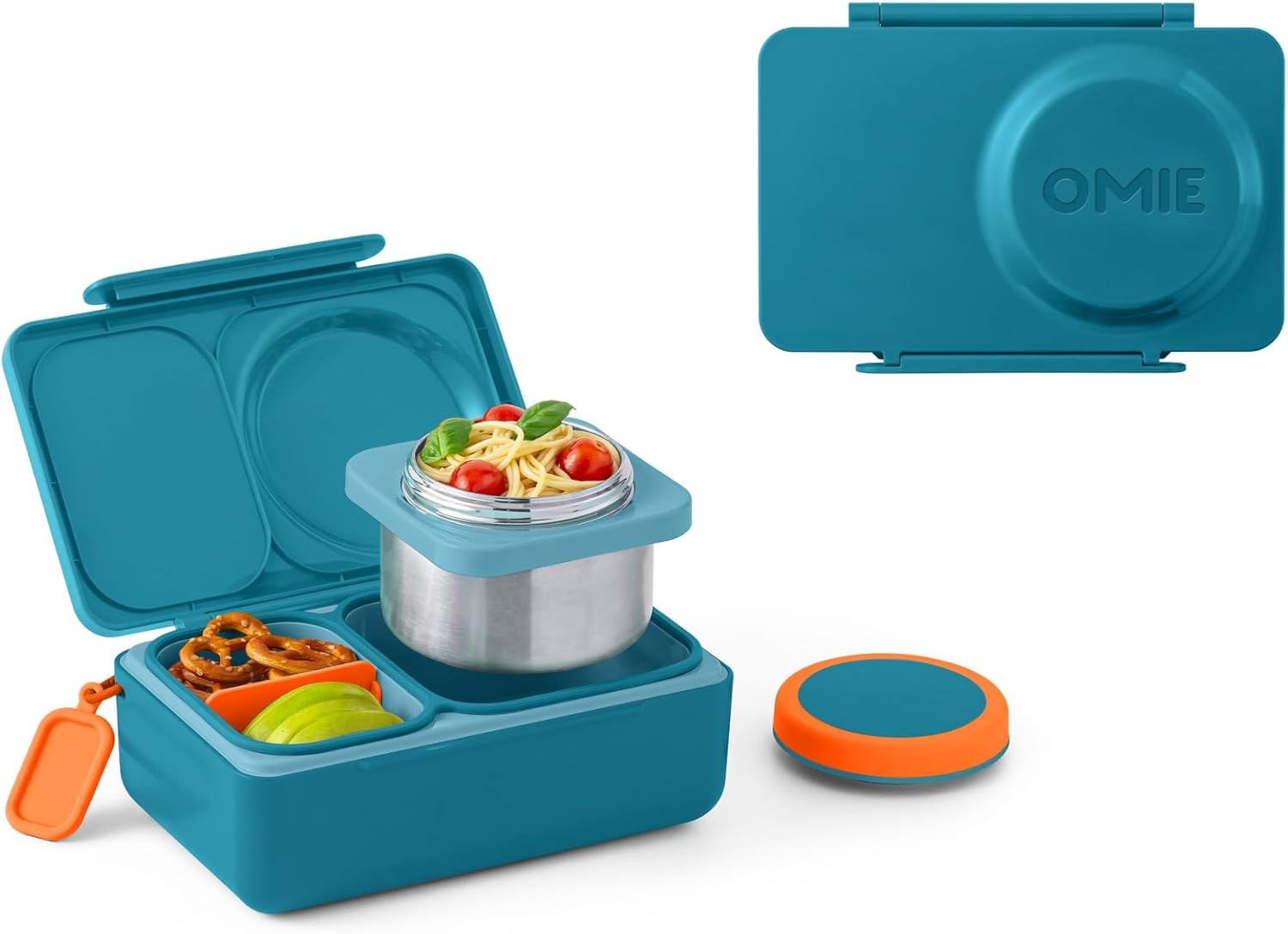 Omie Omiebox up Hot & Cold Bento Box - Teal Green image number 1