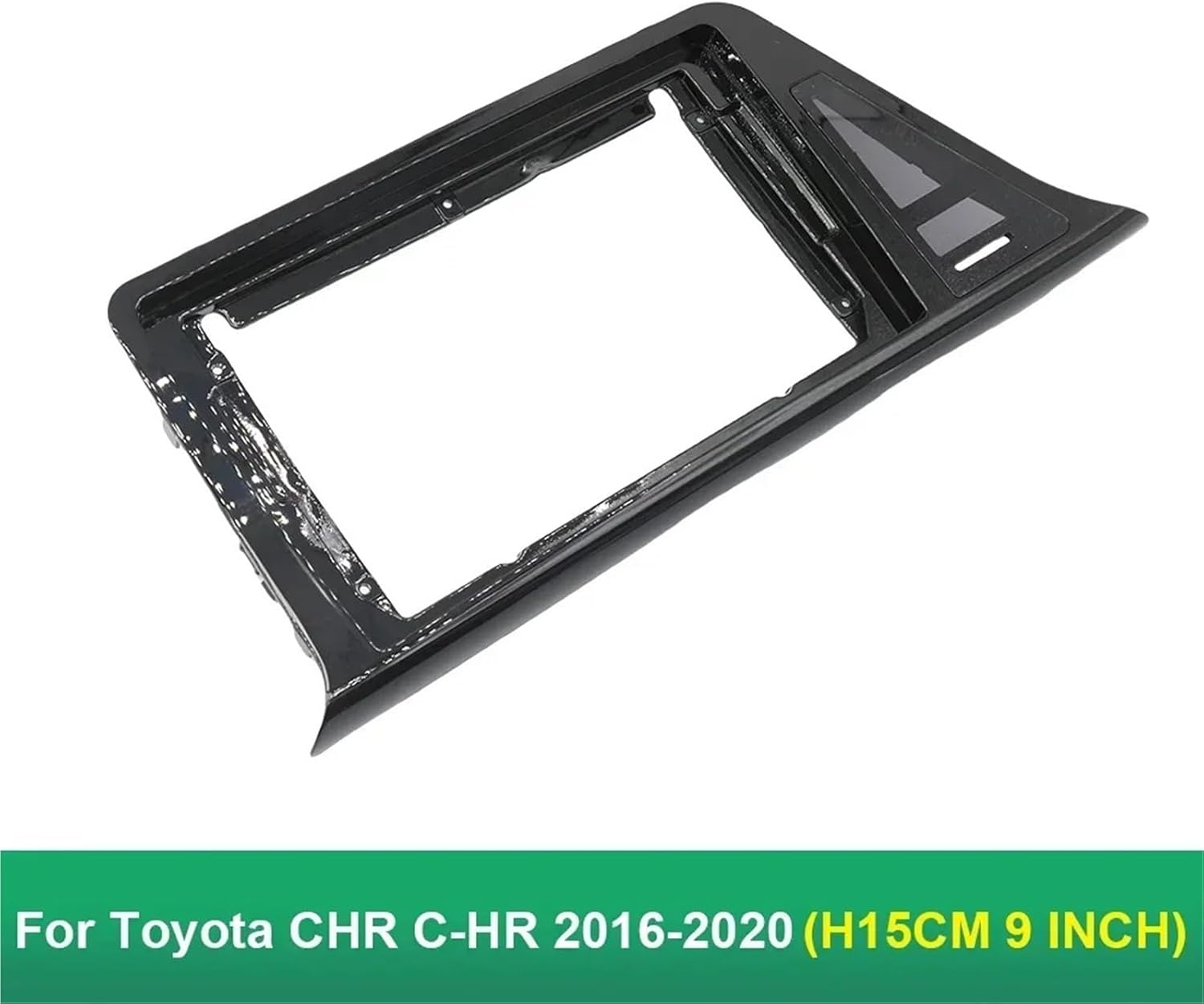 Car Radio Frame Fit for Toyota CHR 2016-2020 9Inch Car Radio Fascias GPS MP5 Stereo Player 2 Din Head Unit Panel Radio Dash Bezel(Farme Cable RHD 15CM) - Farme Cable Lhd 15Cm image number 3