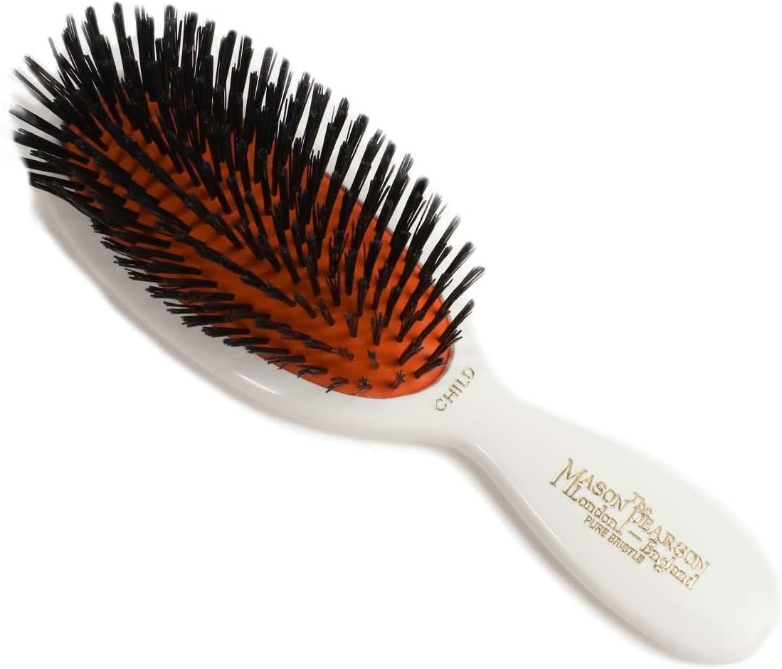 Mason Pearson Boar Bristle Tufts Child'S Hair Brush, Ivory, Ivory White