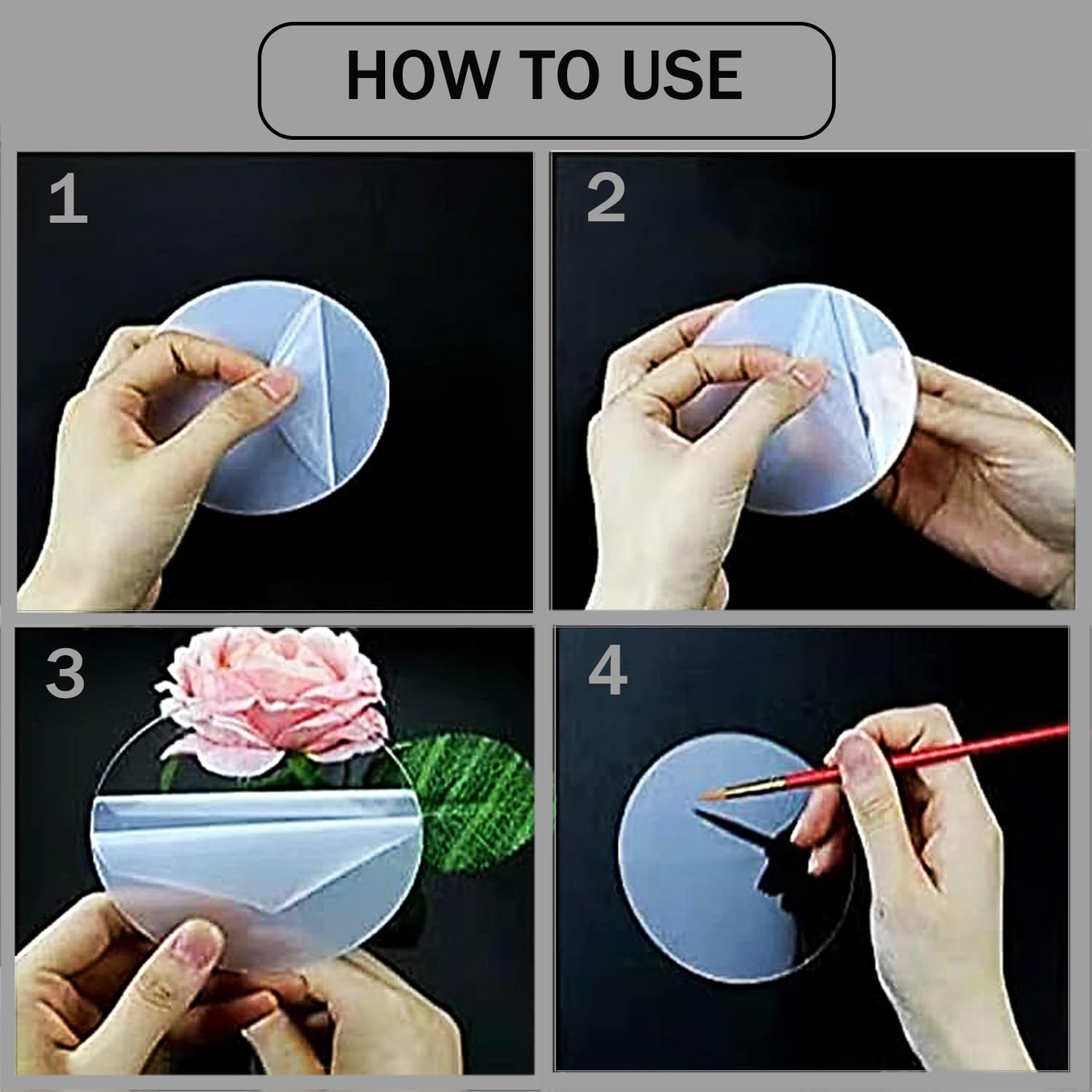 Yqkangzhu 40Pcs 10Cm/4In round Acrylic Sheet, Clear Transparent Disc, Acrylic Blanks for DIY Projects, Crafts, Signage image number 3