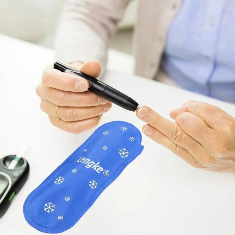 Ice Packs for Insulin Travel Case - Reusable Cooler Suitable for Diabetic Insulin Storage Bag - Blue-4Pcs image number 3