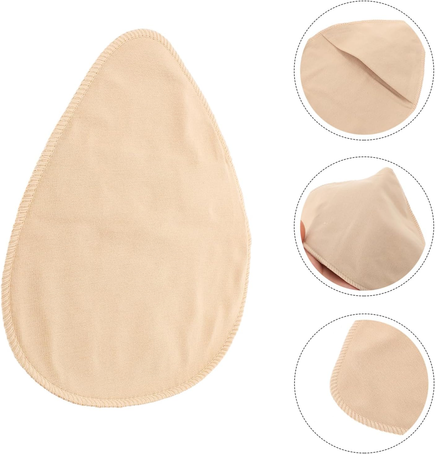 Bra Insert Sleeve Prosthesis Cover Cotton Protective Bra Pad Sleeve Skin Color L Size for Women Breast Form Protection in Everyday Wear image number 5