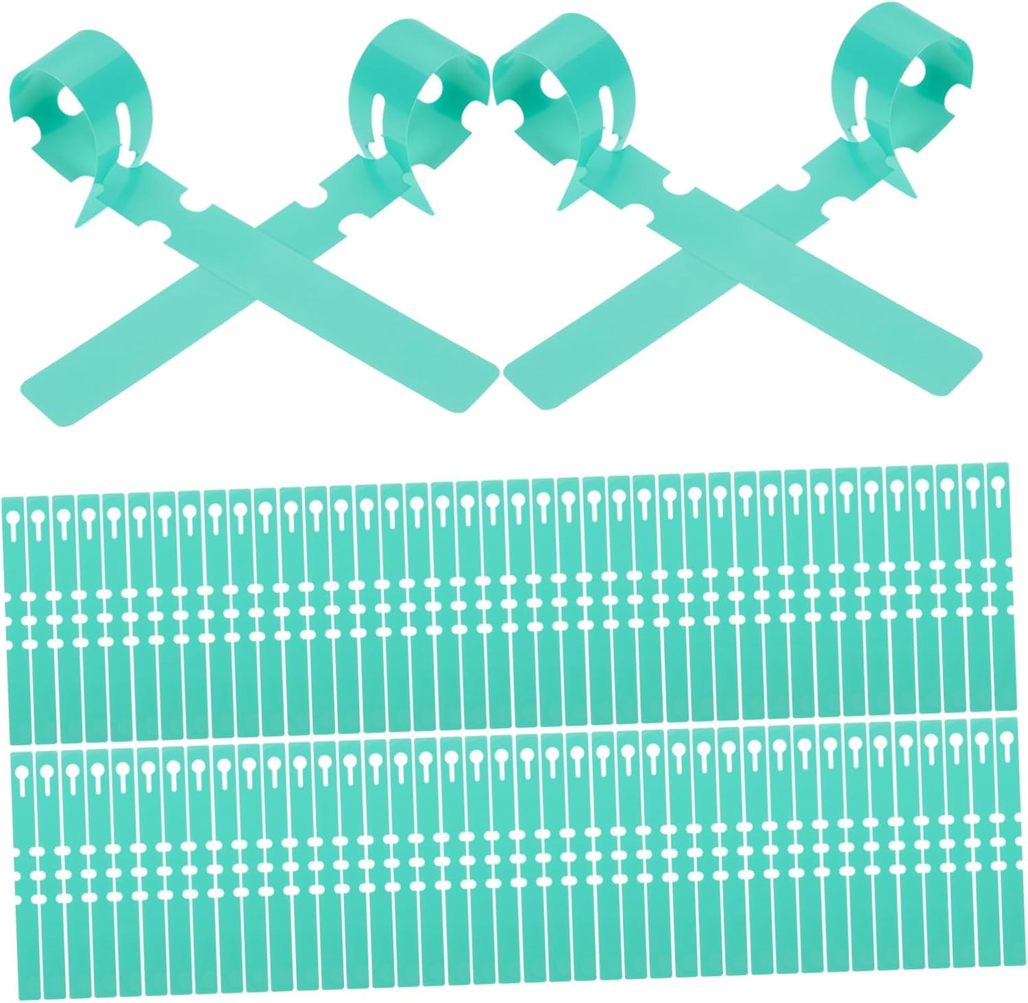 Happyyami 100Pcs Large Writing Surface Plant Labels for Garden Accessories Plastic Plant Tree Tags image number 2