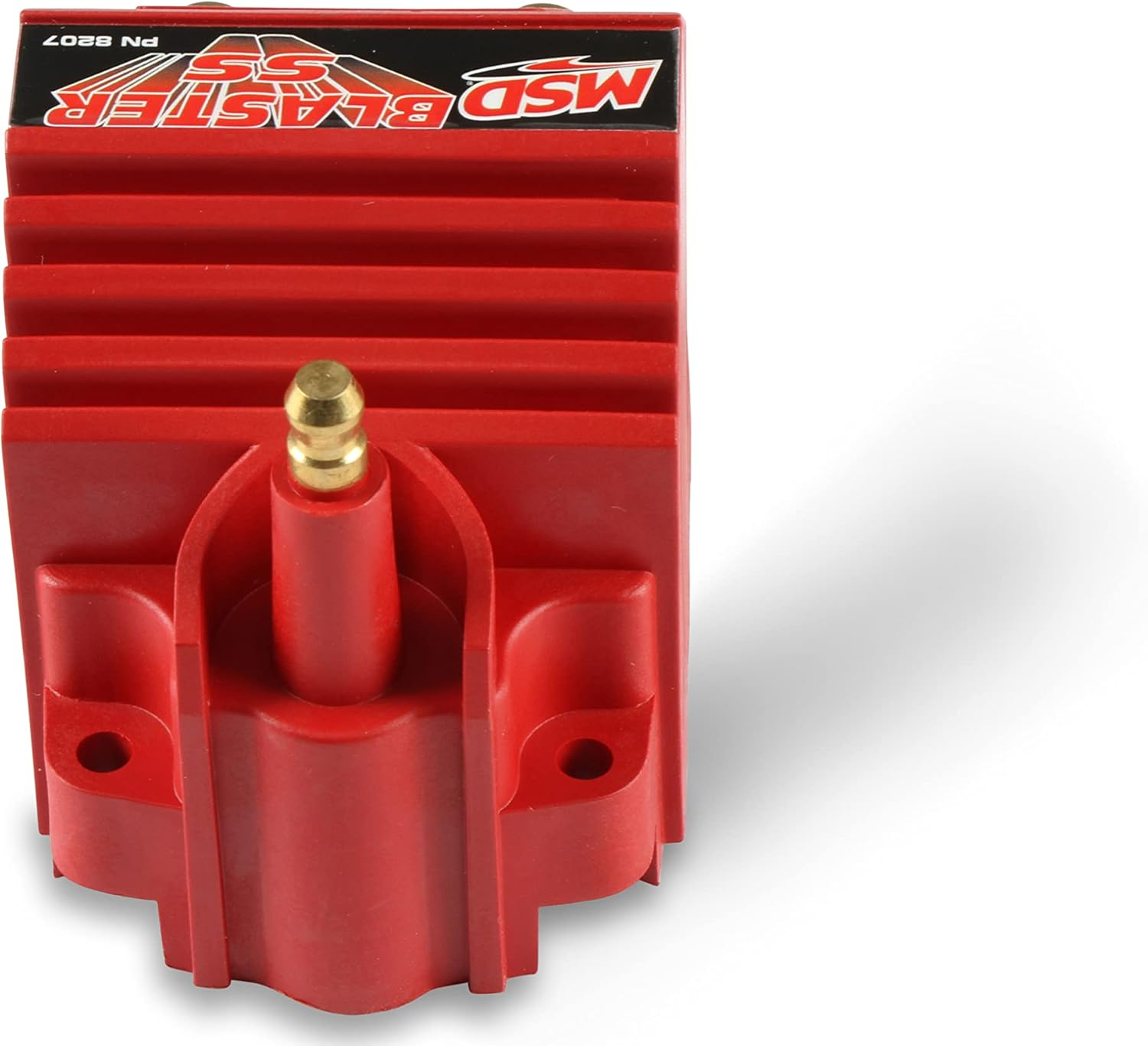 MSD Ignition Coil, Blaster SS, E-Core, Square, Epoxy, Red, 40, 000 V, Each image number 1