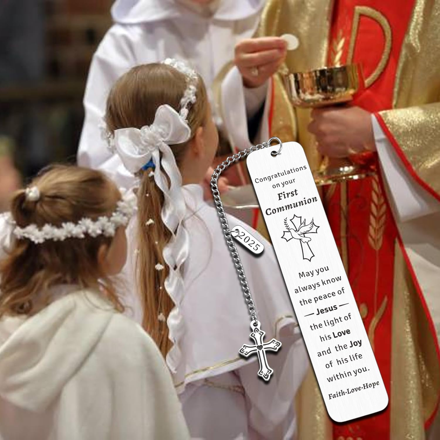 First Communion Gifts for Girls - 1St Communion Gifts for Boys First Holy Communion Gifts for Teens Baptism Confirmation Gifts for Kids First Communion Christian Toddlers Easter Basket Stuffers image number 1