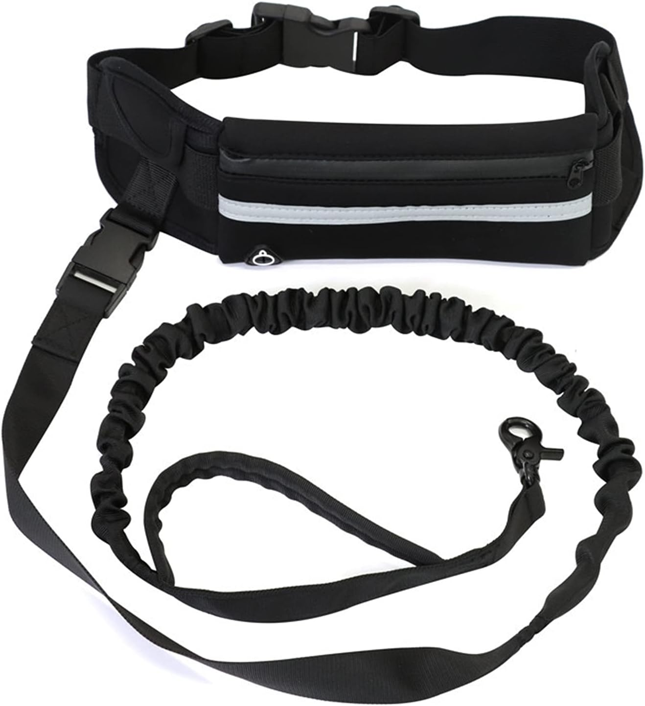 Adjustable Waist Belt Hands Free Dog Leash for Running Training Walking Pet Leash Fanny Pack image number 3