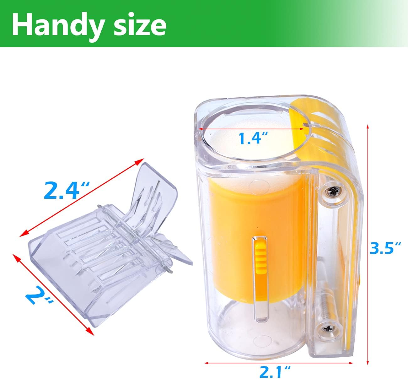 Wadoy Queen Bee Catcher Cage Clips, Queen Bee Marker Marking Bottle with 8 Colours Marker Pen, Beekeeping Kit (14Pcs) image number 1