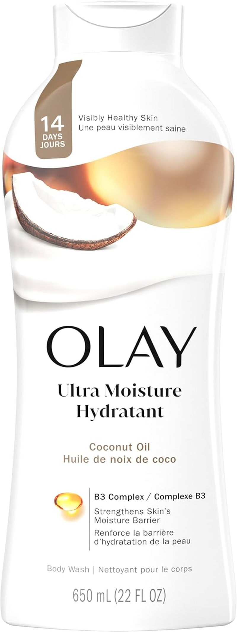 Olay Ultra Moisture Coconut Oasis Body Wash, 22 Oz, (4 Count) image number 1